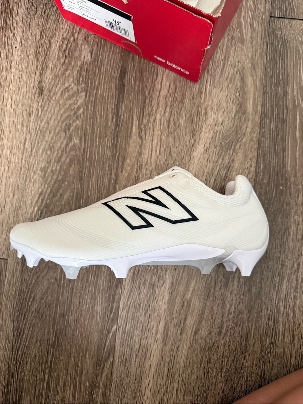 New Balance White Cleat Lacrosse